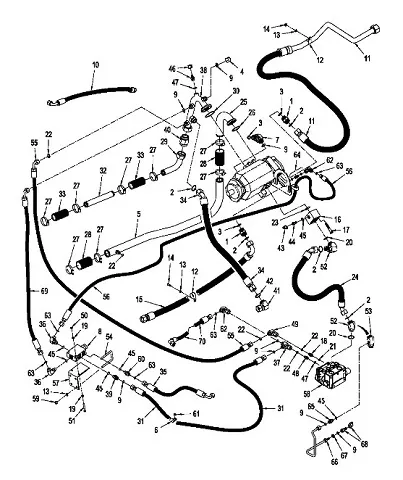 87441927 - Шланг гидравлический насоса масл. TJT9/St.